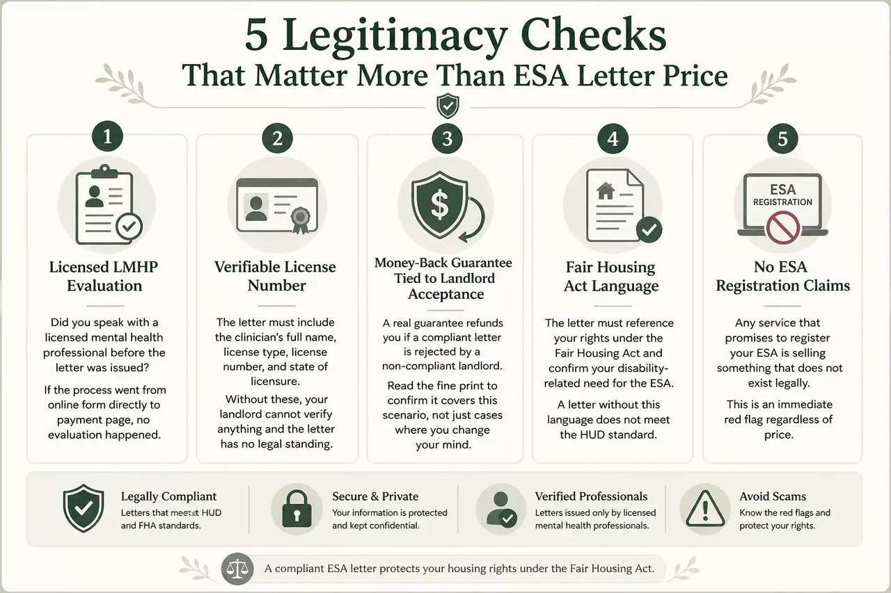 5 legitimacy checks that matter more than esa letter price
