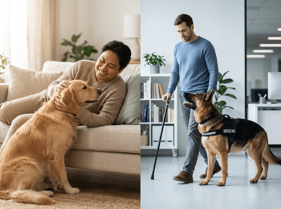 Differences Between An ESA Letter And A Service Dog