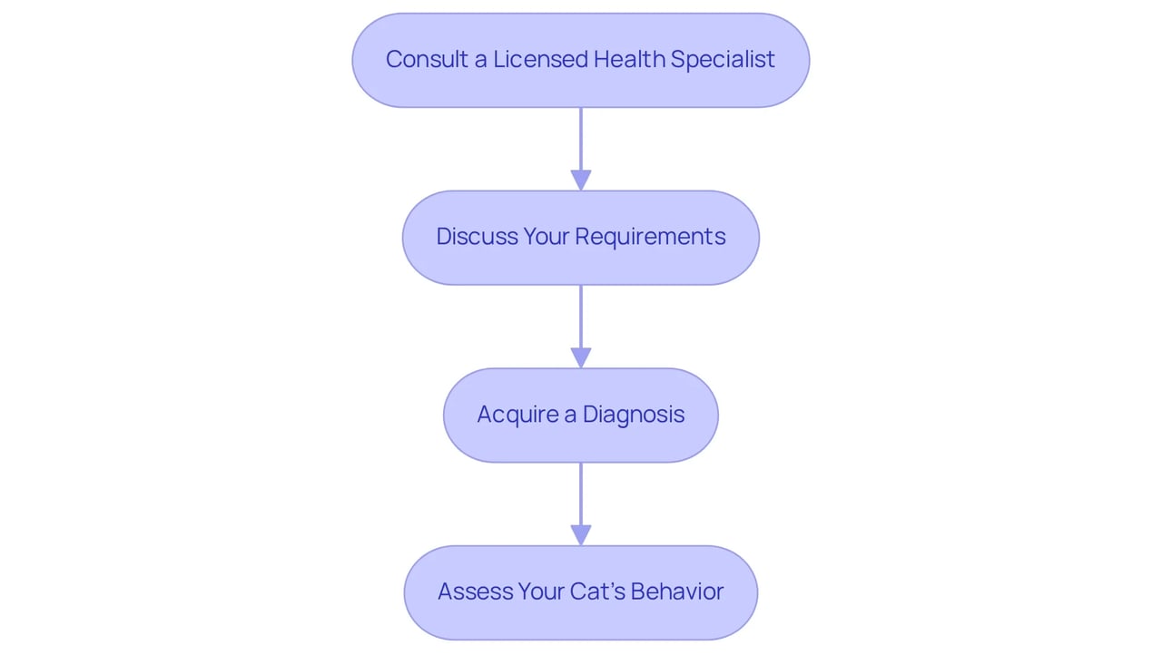 Each box represents a step in the eligibility assessment process, and the arrows indicate the sequential flow from one step to the next.