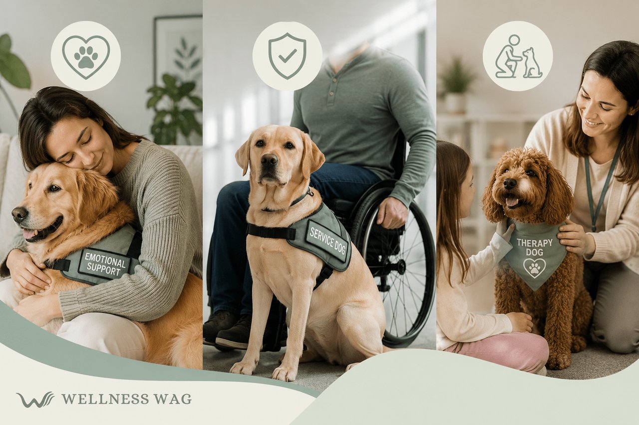 ESA vs Service Dog vs. Therapy Dog: What’s the Difference?