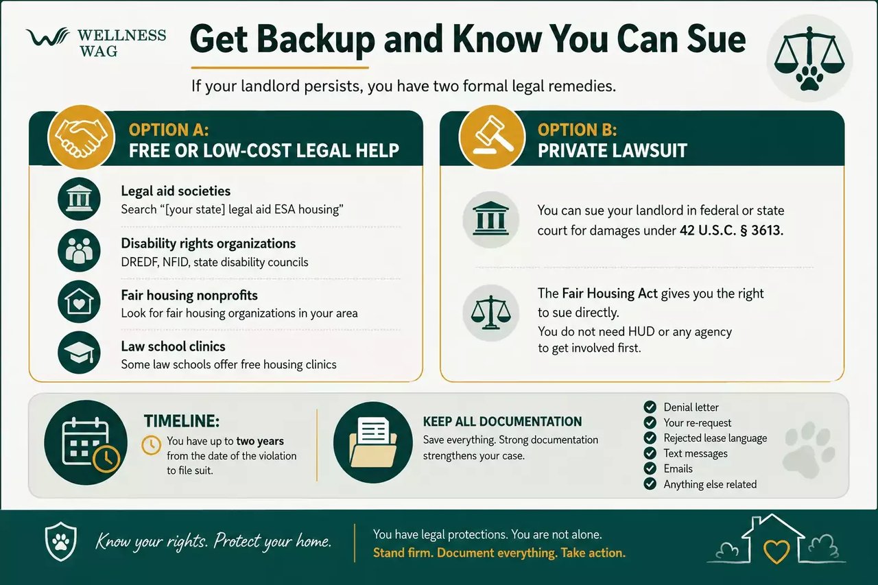 get backup and know you can sue