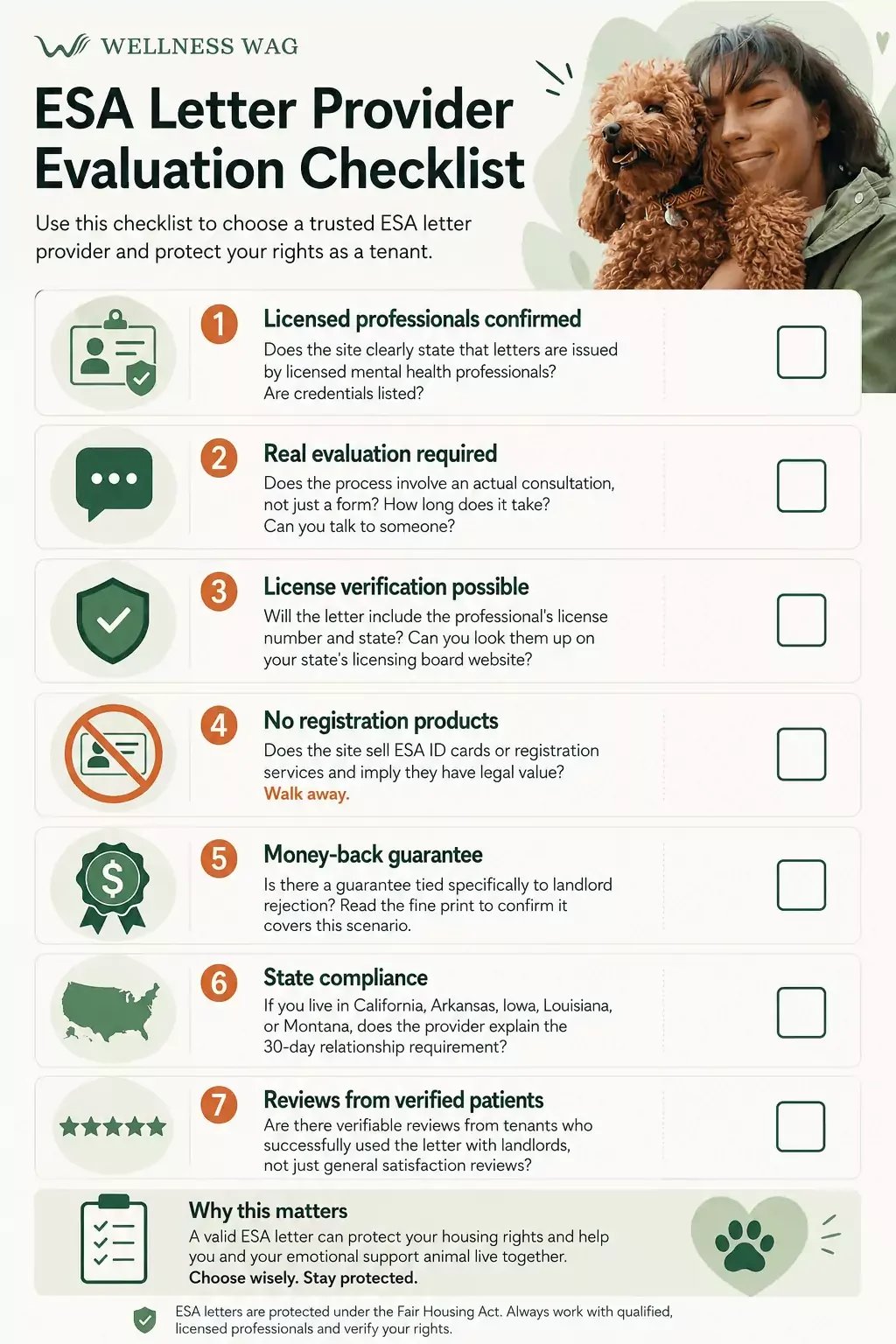 how to evaluate an esa letter provider a practical checklist