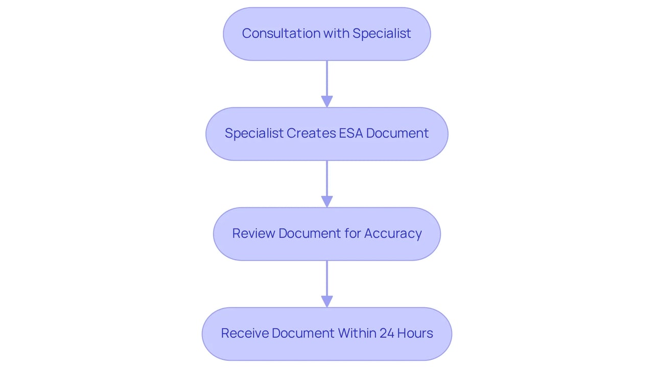 Each box represents a step in the process. Follow the arrows to understand what you need to do after your consultation!