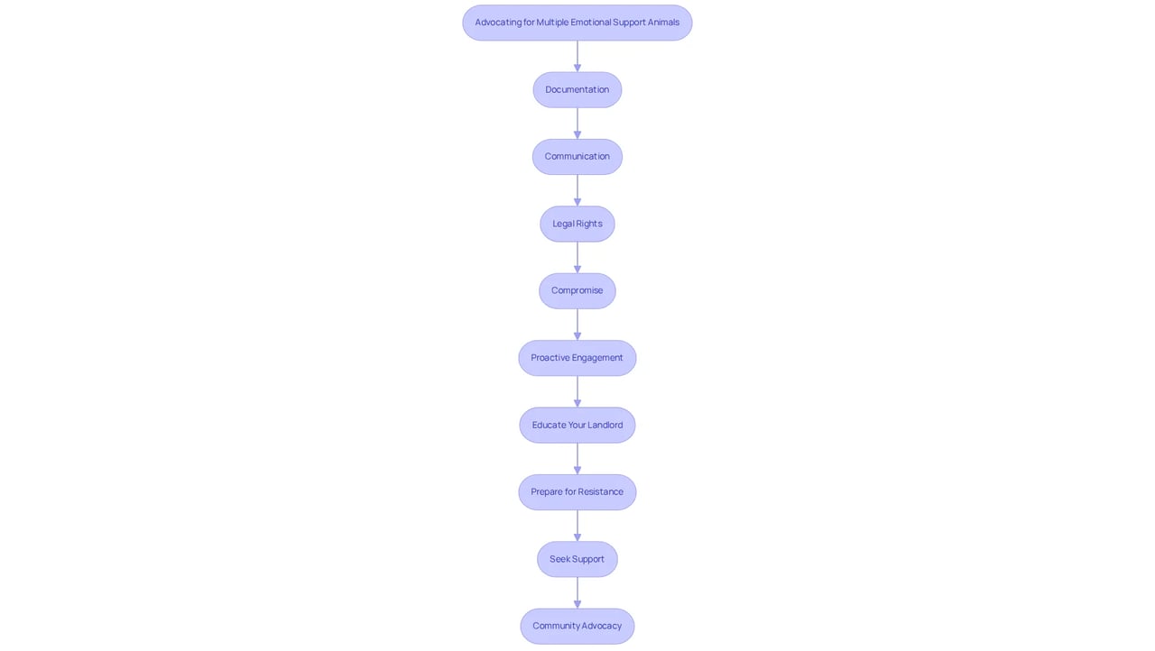 Each box represents a strategy you can use to help communicate your needs to your landlord. Follow the arrows to see the best order to approach each step!
